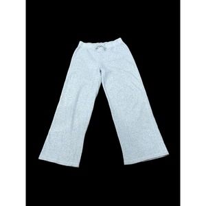 J Jill Beige Heather Wide Leg Fleece Pants Lounge Beach M